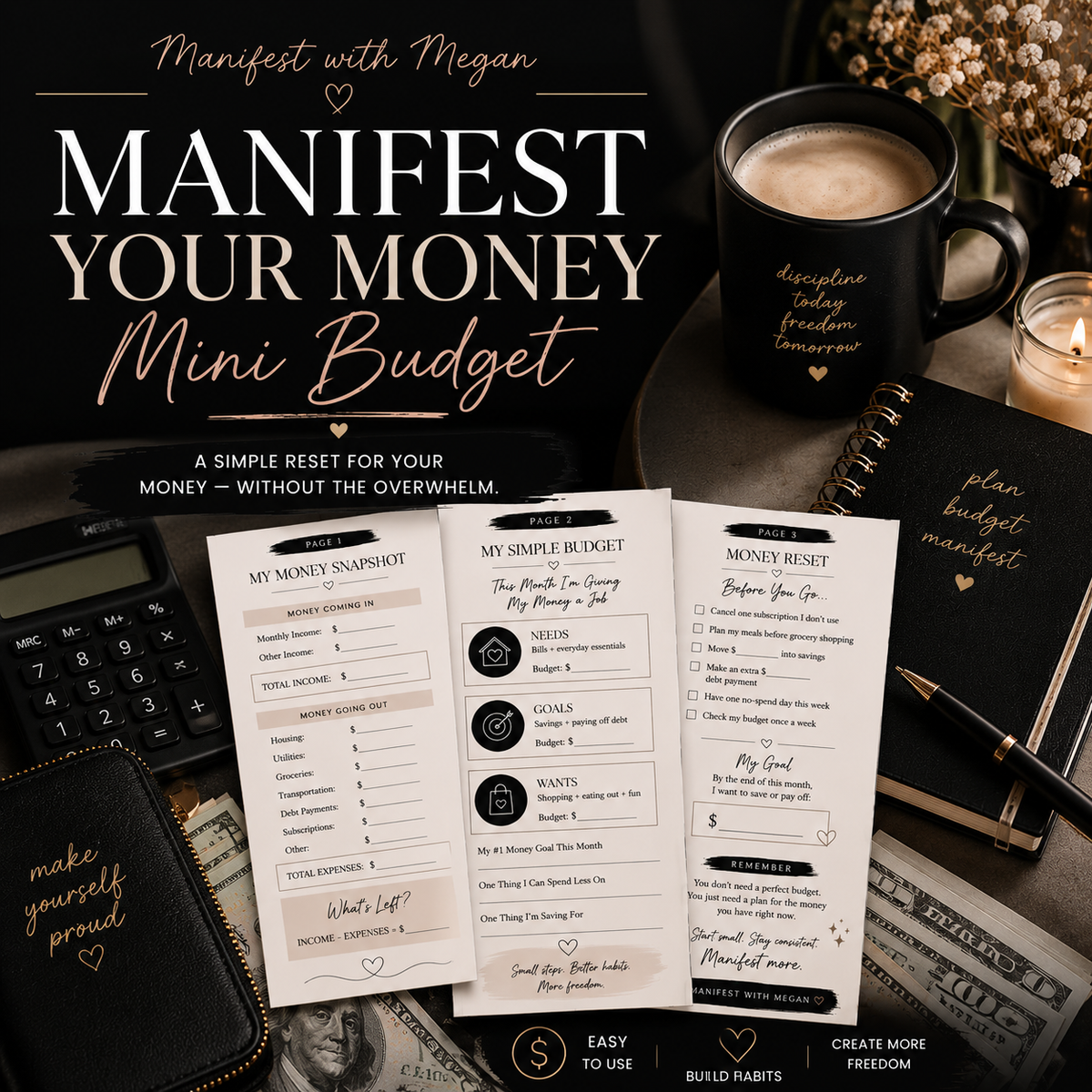 Manifest Your Money | Mini Budget